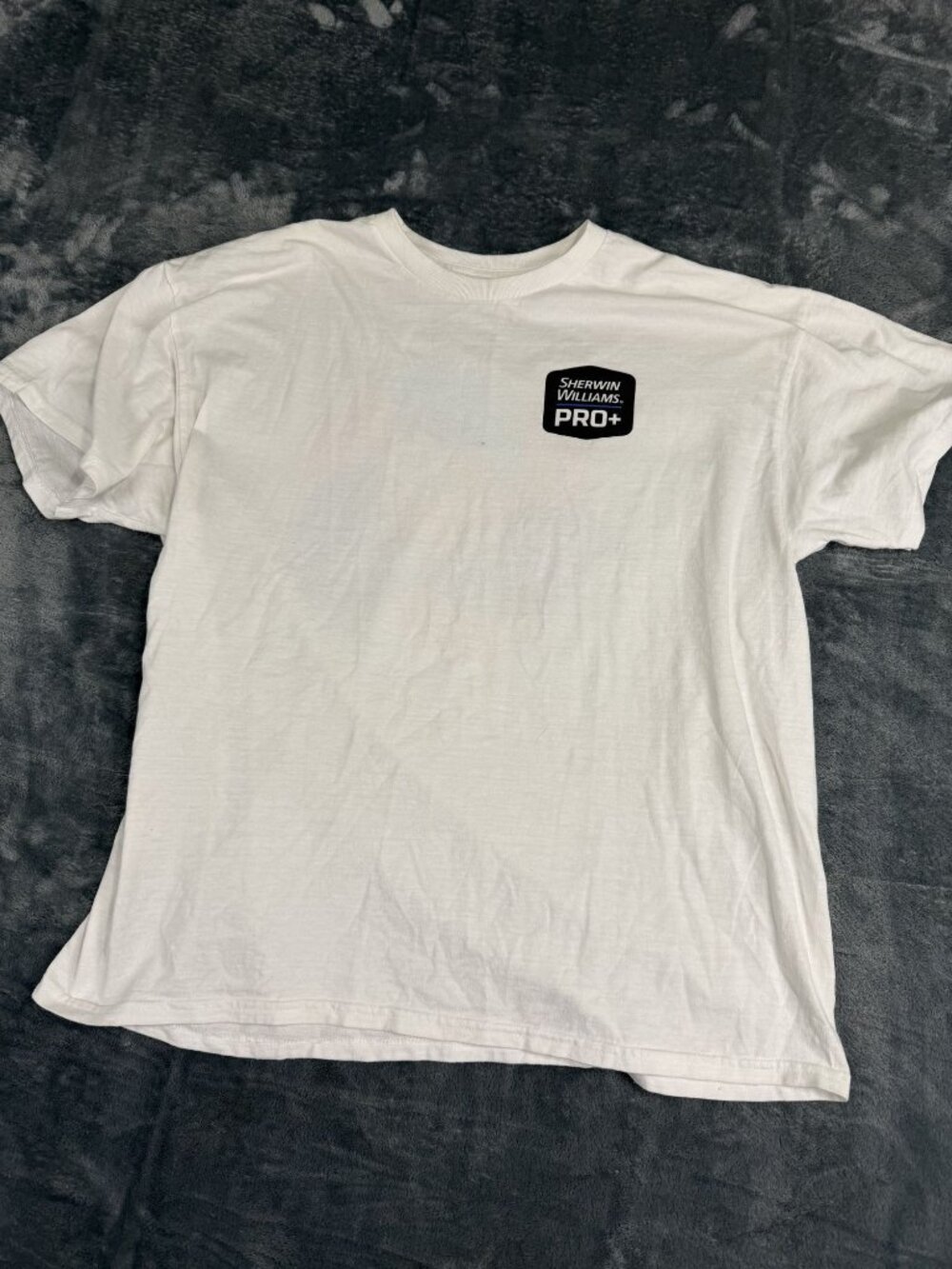 Sherwin Williams Pro+ 2024 Promo White Graphic T-Shirt L